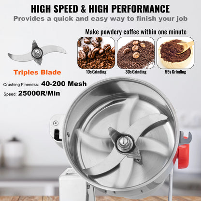 150-2500g Electric Grain Mill Grinder
