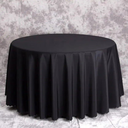 Cloth Tablecloths Round 63-Inch Polyester Table Linens Stain Resistant