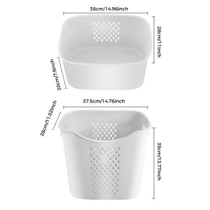 3-Tier Storage Basket Laundry Basket Rolling Cart Washing Hamper Storage Bin Shelf Multifunctional rotating laundry basket