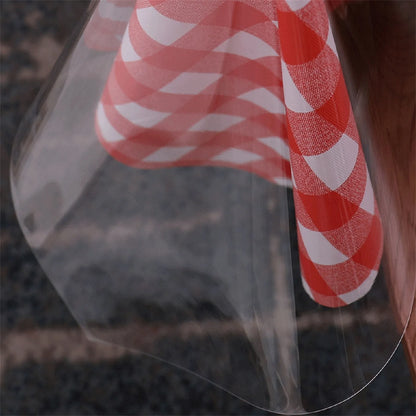 Clear Vinyl Tablecloth Protector Waterproof Oil-Proof  Sheet Table Cover 150x228