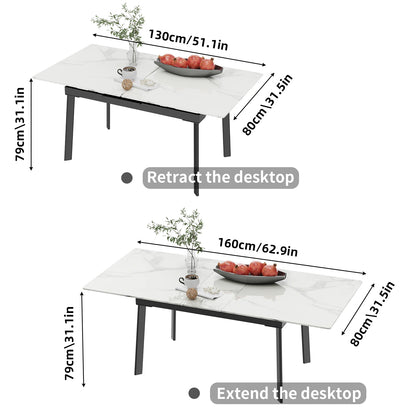 160cm 6-8 People Modern Dining Table Rectangular