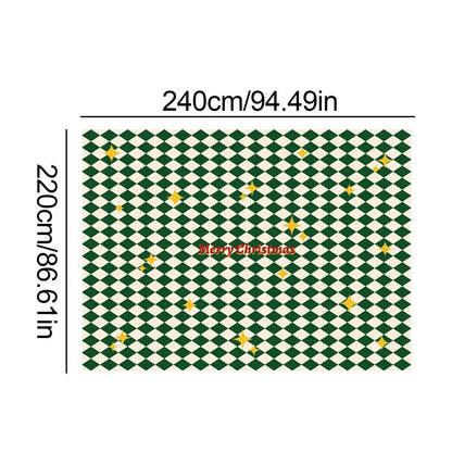 Christmas Rectangular Tablecloths Rectangular Christmas Table Cloth Decoration Tool With Christmas Elements For Dining Table