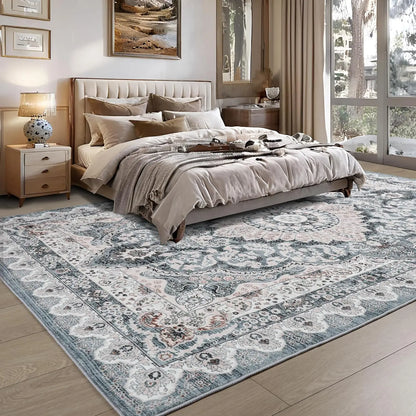 Non-Slip Low Pile Area Rugs ,Machine Washable