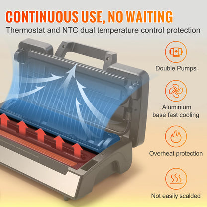 130W Vacuum Sealer Food Packaging Machine with Free 10pcs Vacuum bags