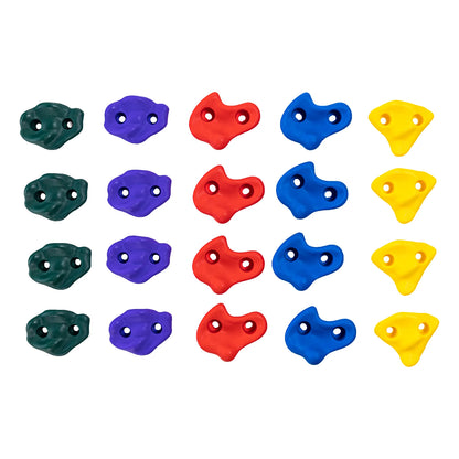 VEVOR 12/20PCs Ninja Tree Climbing KitTree Climbing Holds and 6 Ratchet Straps Large Climbing Rocks for Kids and Adults Climber