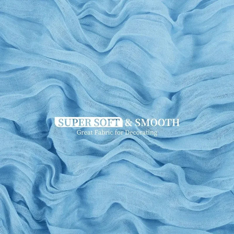 1pc Cheesecloth Table Runner,Country Style Gauze Cheese Cloth Tablecloth For Wedding,Bridal Shower,Baby Shower,Birthday Party