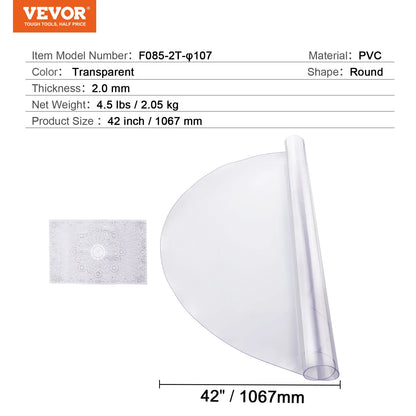 Plastic Table Cover Clear Table Protector