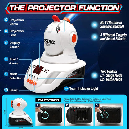 Infrared Laser Tag Projector Duck Hunts Shooting Game 2 Players