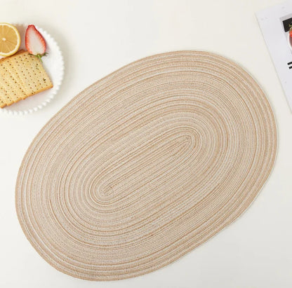 Placemats Set of 4,Heat resistant pad,Place Mat Washable Table Mats for Kitchen Dining Table Mixed Color Non-Slip Place mats