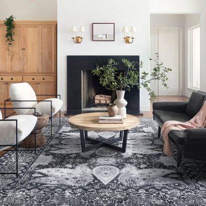 Soft Vintage Floral Area Rugs