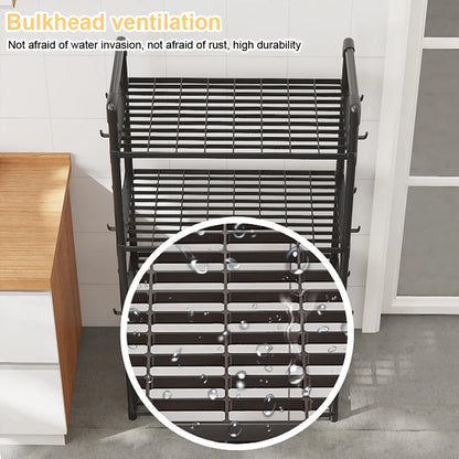 5 Tier Storage Shelves Heavy Duty Shelving Unit 66 Lbs Capacity Standing Shelf for Kitchen Pantry Closet Bathroom Laundry Garage