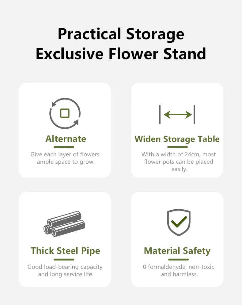 Plant Stand and Flower Stand Storage Shelf 4/5/6 Tier Flower Shelf Planter Rack