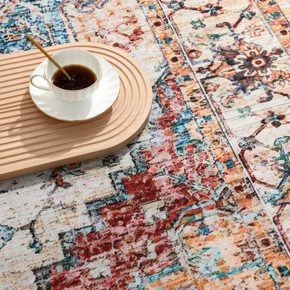 Vintage Bohemian Area Rug for Living Room, Bedroom