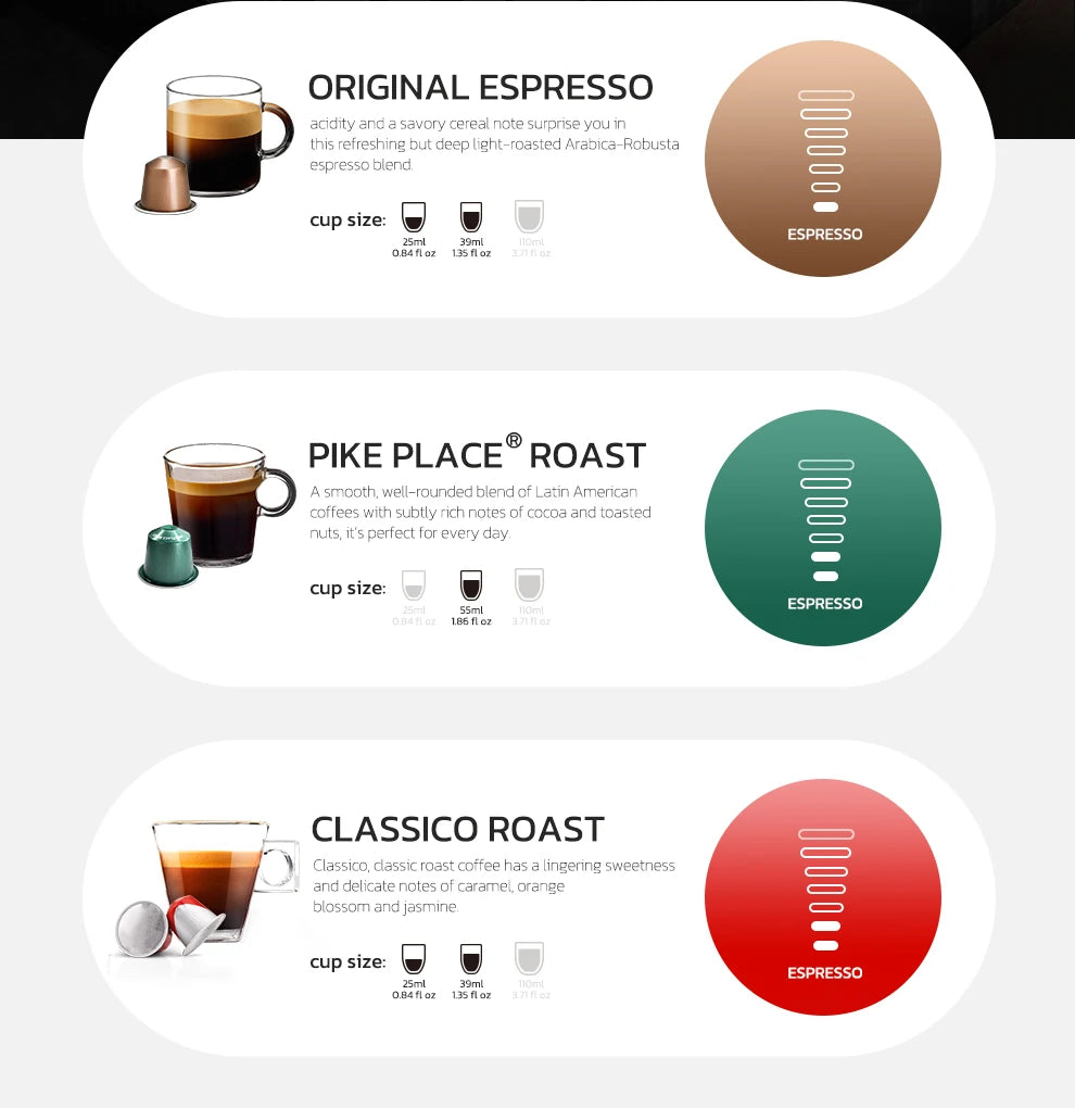 6in1 Capsule Coffee Machine Hot/Cold Multiple Espresso  Cappuccino Coffee Maker