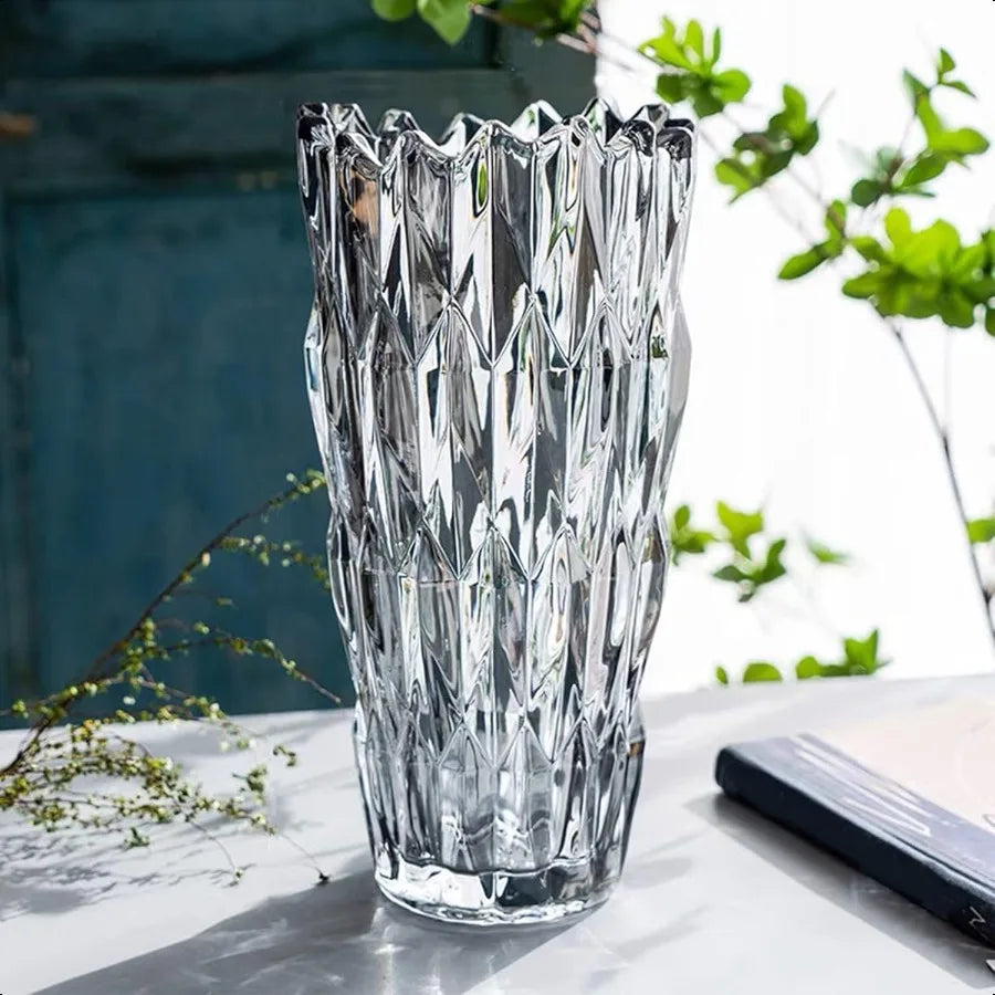 Decorative Crystal Flower Vase