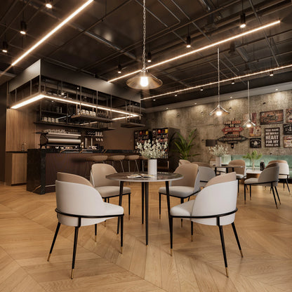 Luxury Set Of 2 Dining Chairs Kitchen Accent Leisure Microfiber Leather Living Room Chairs for Dining,Kitchen,Study Room