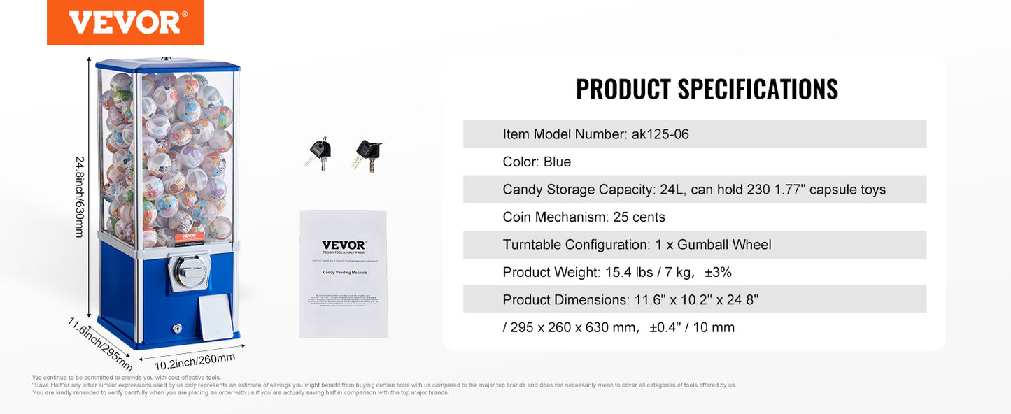 25inch Gumball Machine for Kids