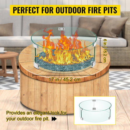 Tempered Glass Wind Guard Flame Shield