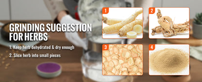 150-2500g Electric Grain Mill Grinder