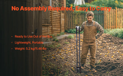 Post Hole Digger Heavy Duty Post Hole Digger Manual Hole Digger with Scale Markings Post Hole Digger for Digging Gardening