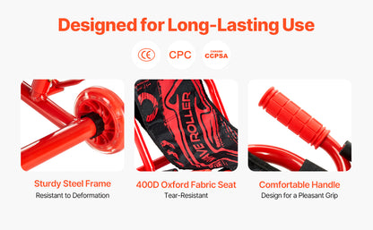 132/198lbs Kids Ride on Scooter Swing Side-to-Side Powered by Zig-Zag Motion Drifting Outdoor Sport Toys for Children